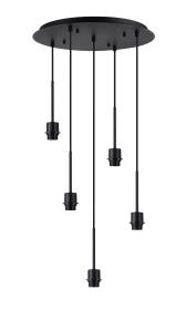 Carrie Satin Black Ceiling Lights Deco Multiple Pendant